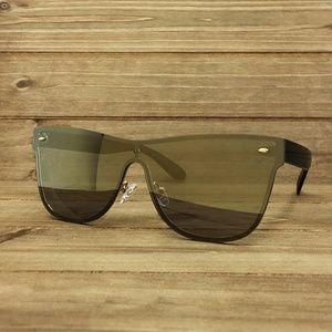 O2 Eyewear 7155 Rimless Shield Sunglasses(BRZ)
